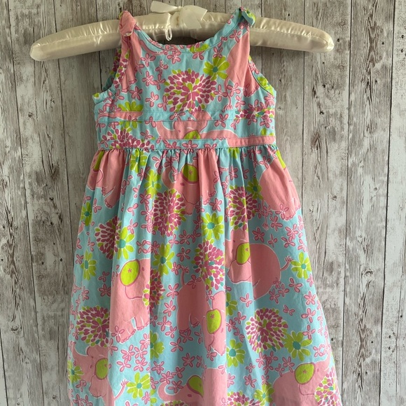Lilly Pulitzer VintageSundress Sleeveless Elephant Print 4T - Picture 1 of 4